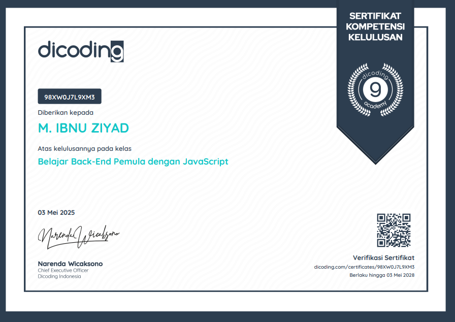 Web Development Certificate